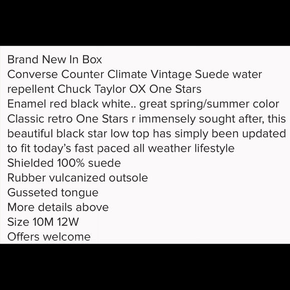 SOLD Men’s listing NWT Converse CTAS OX One Star - Picture 8 of 8